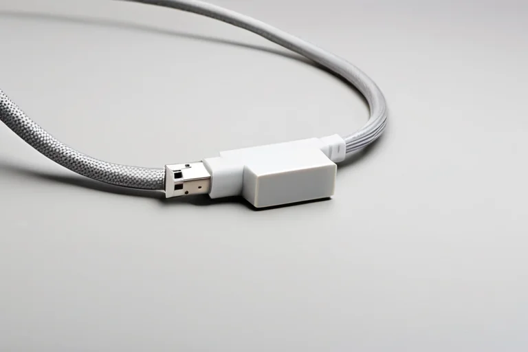 Кабель USB-C рядом с док-станцией